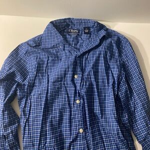 Chaps Men's Blue Plaid Button Down Shirt